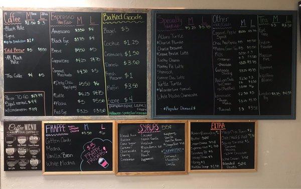 Menu Chalkboard