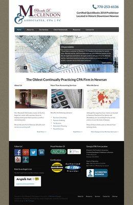 Rhonda D. McClendon & Associates (CPA Firm in Newnan) Web Design