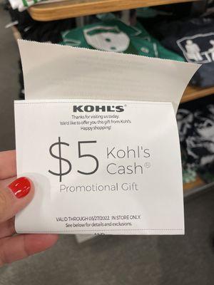 Amazon return and Kohl's cash