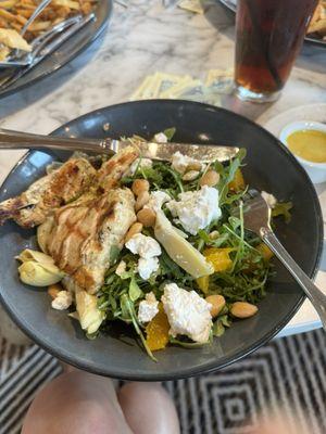 Salad with chicken