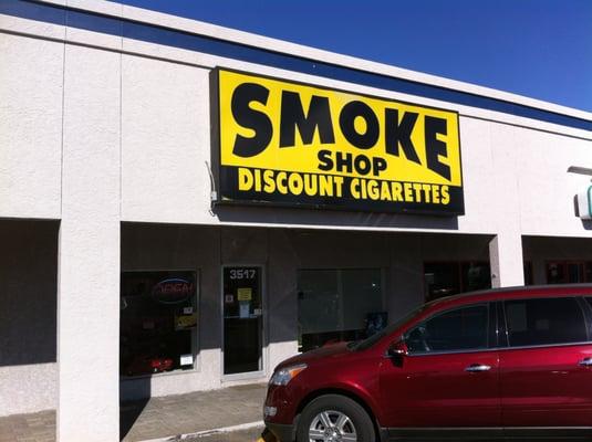 Entrance of Smoke Shop.