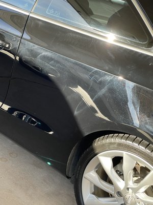 Haze, scratches and buffing compound all over the vehicle