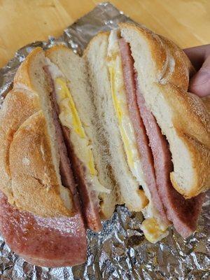 Pork roll egg and cheese