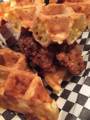 Hot chicken & waffles - I'm hooked!