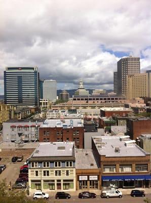 View from the 6th floor of the courthouse, too bad there are no windows inside the courtroom.