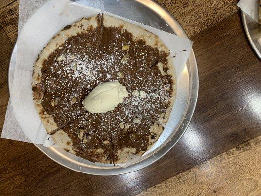 Nutella Dessert Pizza