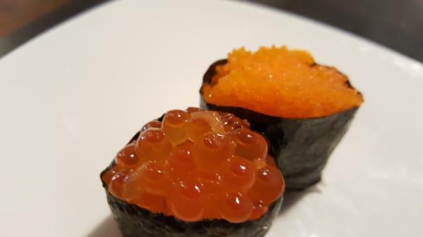 Ikura & masago nigiri