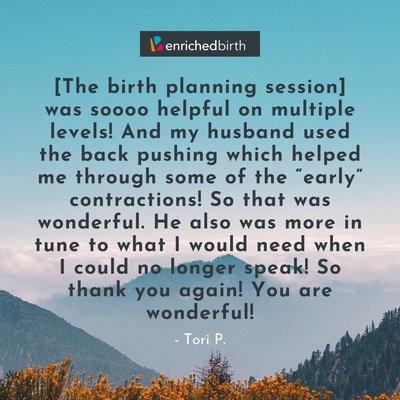 client review - birth planning session