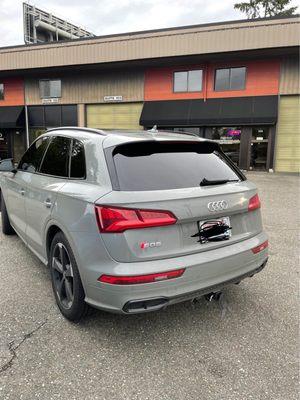 Limo tint on back passengers and rear window