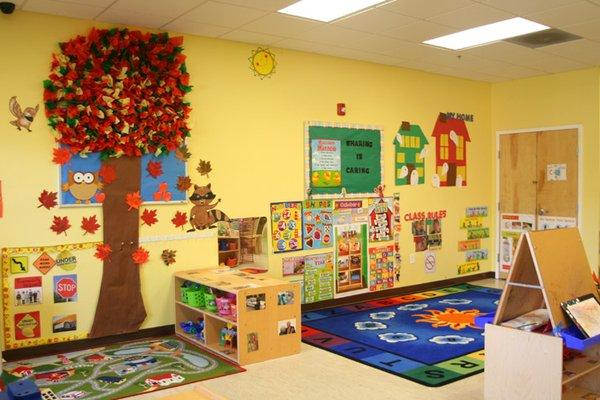 Cheerful rooms make children feel at home and welcome.