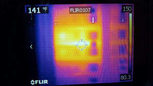 Main panel overheating breaker detected. refer to main panel image.