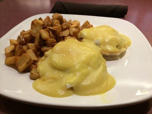 Eggs Benedict. A tad runny, but still yummy