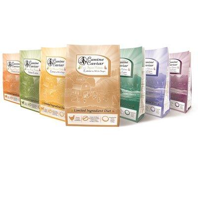 Canine Caviar offers a variety of Alkaline based Limited ingredient Kibbles.