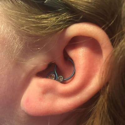 Erin did an amazing job on my daith piercings!