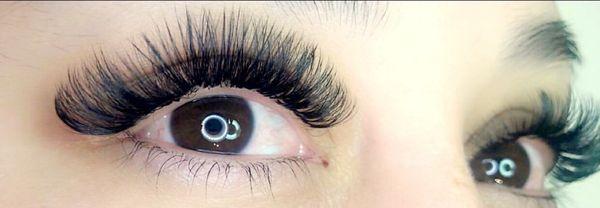 Eyelash extensions done by Jessie's Lashes