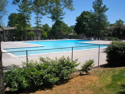 Western view of the swimming pool, right after the 2012 resurfacing project.