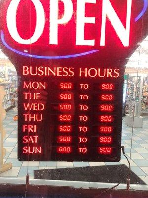 Tideway market hours - as of Nov. 2017