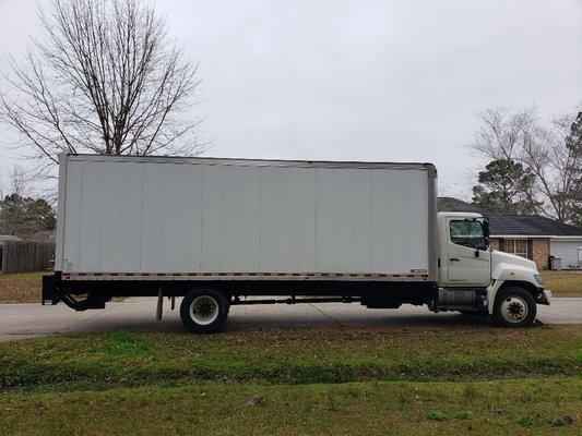 New Moving Truck. Hino. With a 26 ft lift gate! You name it, we haul it.