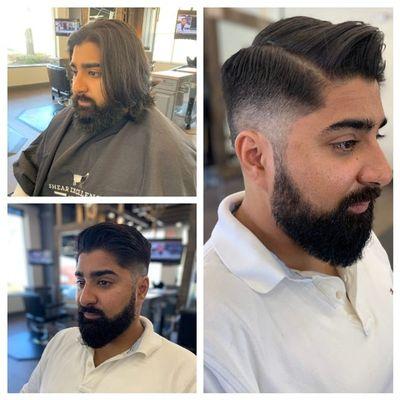 Before and After Mens Haircut