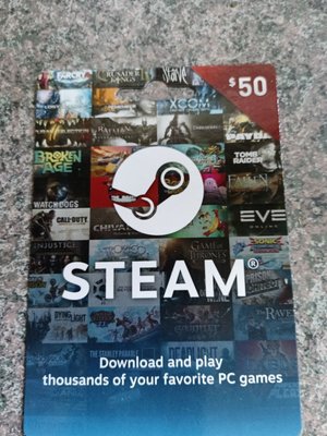 This is the Steam gift cards x4 that I purchased.