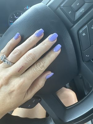 Dip nails with tips. Color dnd 738