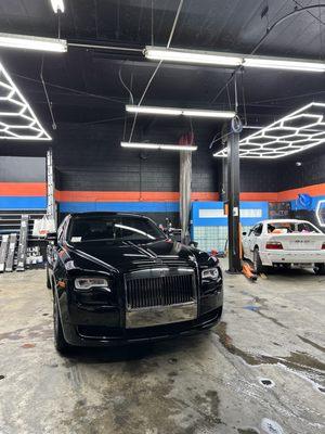 Post OP of a full exterior PPF done on this beautiful 2017 Rolls Royce Ghost.