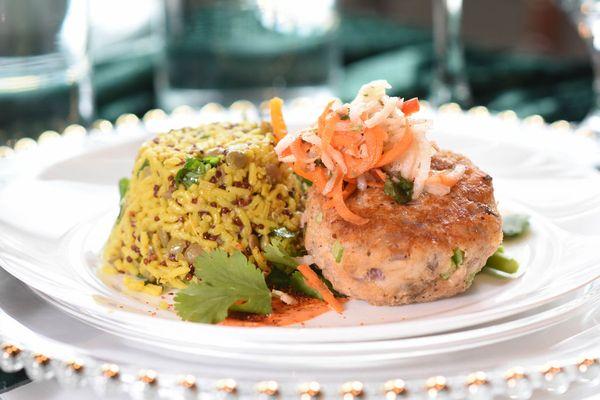 Chesapeake Bay crab cake dish