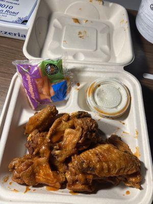 Boneless Wings - Single   10 Pieces hot