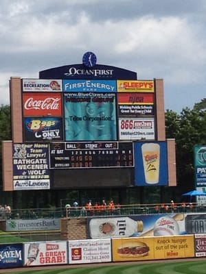 Centerfield scoreboard.