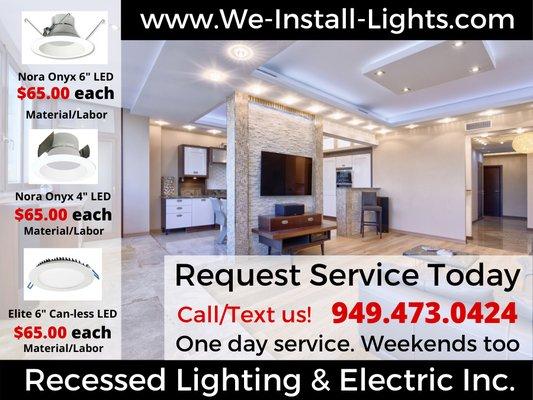 Recessed LIghting & Electric