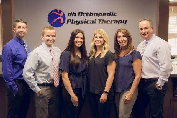 Professional staff from L to right: Dr. Colella, Dr. Mozerniuk, Dr. Deak, Dr. Priolo, Ms Mitchell, Dr. Bertone.