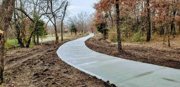 Concrete Driveway 300 Foot Long.