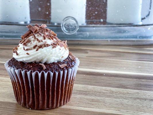 Chocolate cupcakes!  -Chocolate cupcake with cream cheese frosting