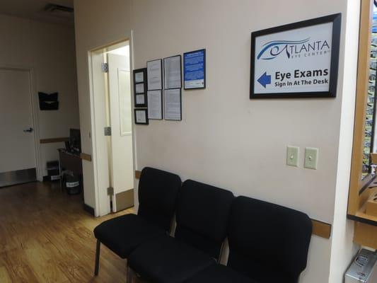 Atlanta Eye Center, located inside the Walmart on Howell Mill Rd.