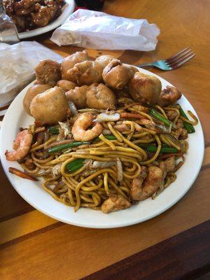 House Lo Mein & Sweet and Sour pork