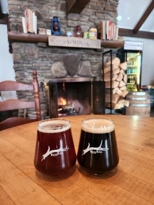 Burn Ban smoked amber ale & Tanbark schwarzbier