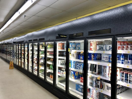 Lots of Cold Beer, Dairy, Deli Meat, Pizza, etc.