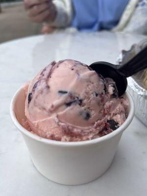 Blueberry Pomegranate ice cream