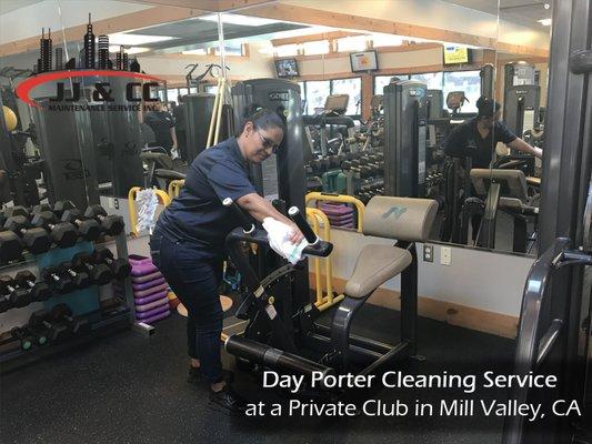 Day Porter Cleaning Service at a Private Club in Mill Valley