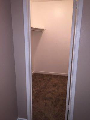 Walk in Closet. One Bedroom