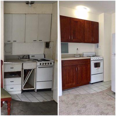 Kitchen remodel in Waikiki.