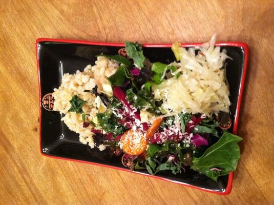 Goddess Salad, Brown Rice and Smoked Jalepeno Kraut