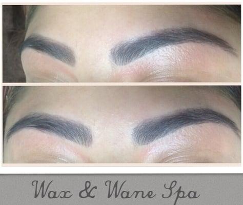 After photo of eyebrow tint and wax!