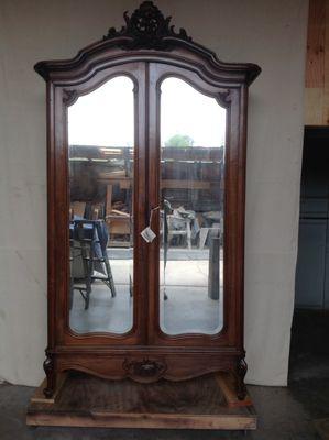 Repaired, refurbished, refinished armoire