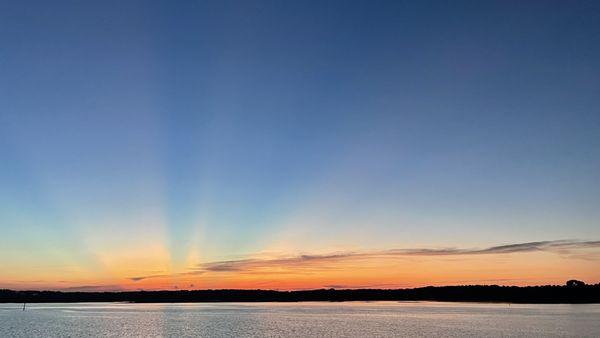 Sunset on the dock