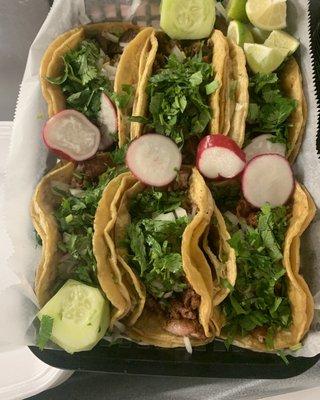 Delicious street tacos