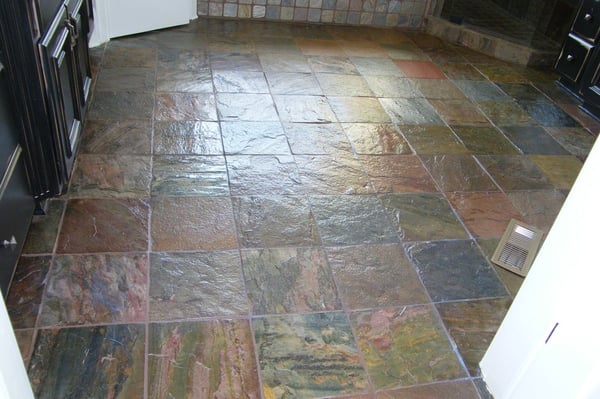 Slate bathroom restored