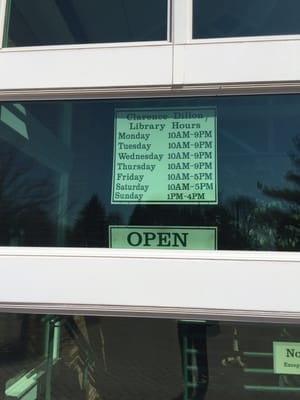 Library hours