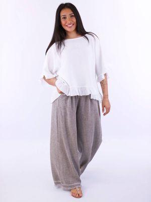 Cotton & Linen Pants-Tops