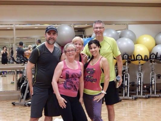 My guests that wanted to Zumba with me while visiting maui form Canada.